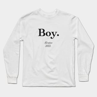 Boy - kratos quotes Long Sleeve T-Shirt